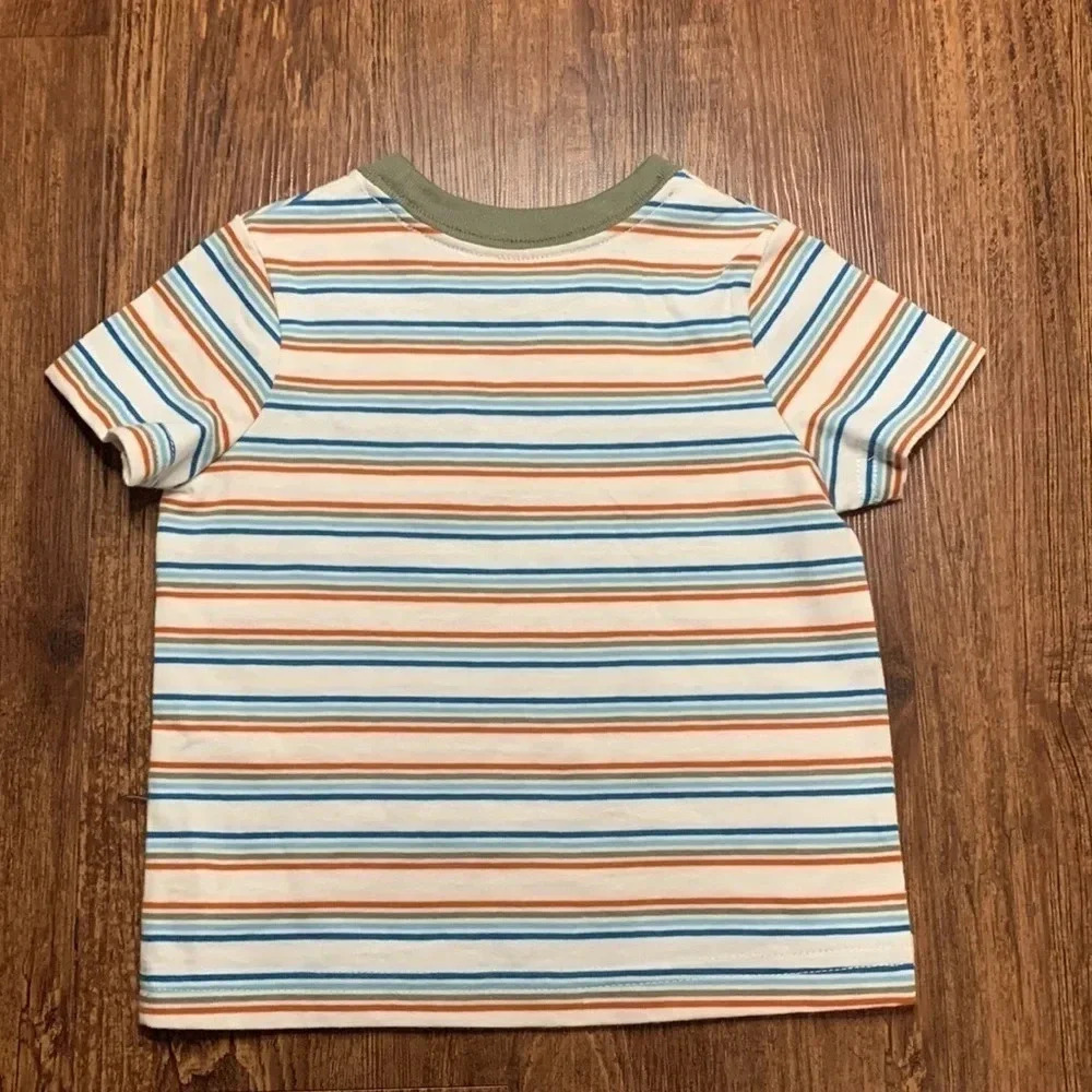 Okie Dokie Baby Crew Neck Striped Shirt 6 Months - Picture 2 of 5